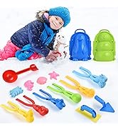FlONOON 15Pcs Snowball Maker, Snow Kits for Kids, Snow Toys Penguin Duck Heart, Snowman Snow Ball...