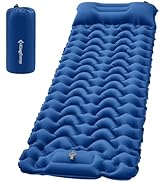 KingCamp Sleeping Pad for Camping, Ultralight Connectable Inflatable Sleeping Pad Camping Mattres...