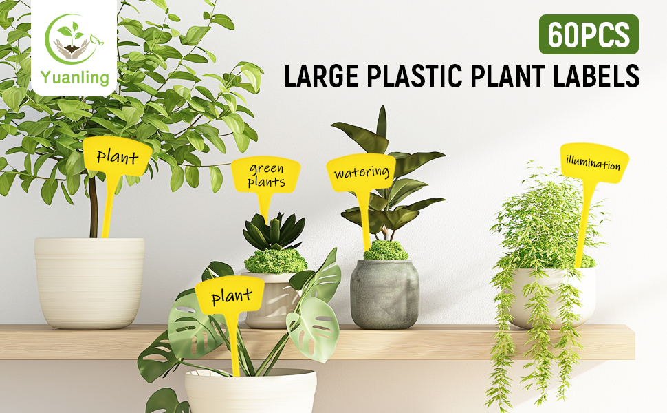 60pcs Large Plastic Plant Labels