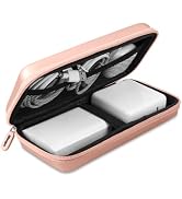 iMangoo Travel Essential Electronics Organizer Pouch Charger Case, Shockproof Dual Zipper Power B...