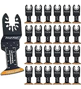 Trivd Frol 100Pcs Curved-Edge Oscillating Tool Blades Professional Universal Oscillating Saw Blad...