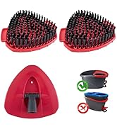 2 Pack Scrub Brush Replacement Head Compatible with O Cedar Easywring 1-Tank System, 2 Pcs Spin M...