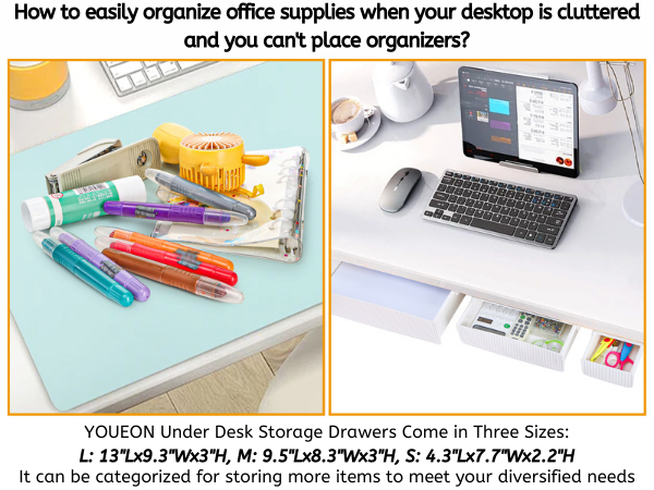drawers for under desk