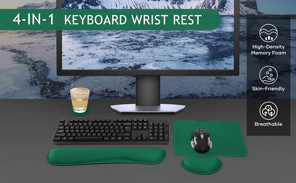 4-IN-1 KEYBOARD WRIST REST