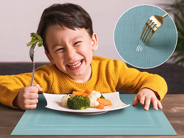 anti scratch vinyl placemats waterproof stainproof