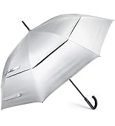 G4Free UPF 50+ 52 Inch UV Protection Umbrella, Automatic Open Hook Handle J Stick Golf Umbrellas ...