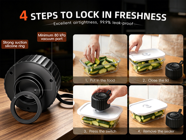 Portable Cordless Sealer for Food Storage