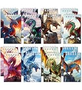 Wxiben Mini Dragon Notepads Gifts - 16 Pcs Dragon Party Favors for Boys Girls Cool Animal Spiral ...