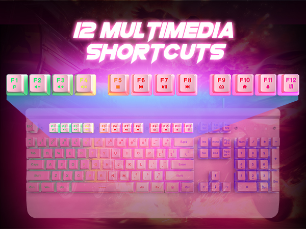 pink gaming keyboard