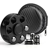 Fidget Spinner Toy for Adults Kids, Cool Black Alloy Hand Finger Spinner, Stress Relief Anti Anxi...