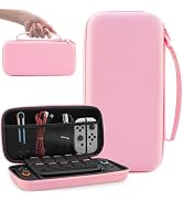 FUNDIARY Pink Carrying Case for Nintendo Switch 2 2025, Shcokproof Accessories Bundle for Switch ...