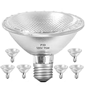 Jaenmsa Par30 75W Short Neck Halogen Flood Light Bulbs 120V, 75W Dimmable Short Indoor Flood Ligh...