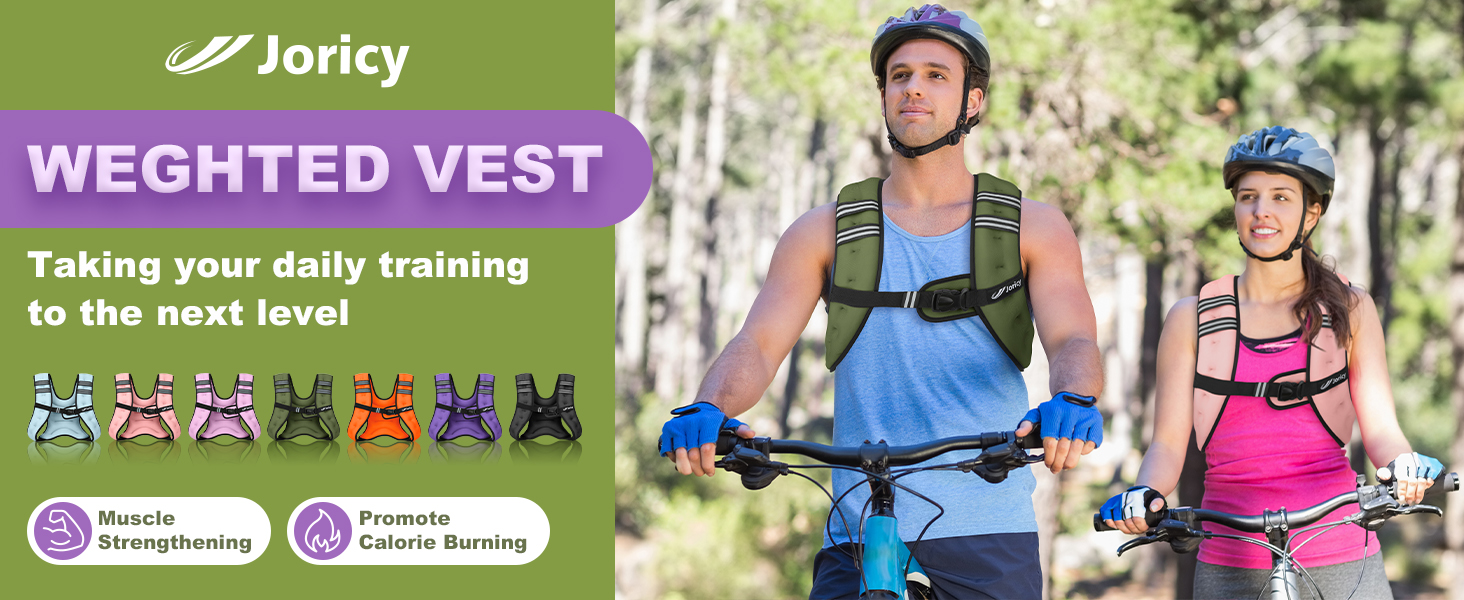 Weighted Vest Weight Vest with Reflective Stripe for Workout Strength Training Running Fitness