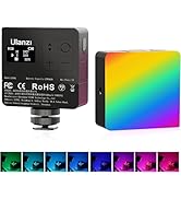 ULANZI VL49 Pro RGB Video Light, Mini Rechargeable LED Camera 360° Full Color Portable,2500-9000K...