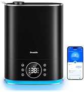 GoveeLife 7L Humidifiers for Bedroom, Smart Top-Fill Cool & Warm Mist Humidifier Large Room, Auto...