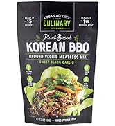 Urban Accents Korean BBQ Plant Based Meatless Mix – Gluten Free Plant Based Protein & Korean Seas...