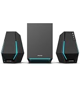Edifier G1500 MAX 2.1 Gaming Speakers - 60W Peak Power with 4" Subwoofer & 2.5" Satellite Speaker...