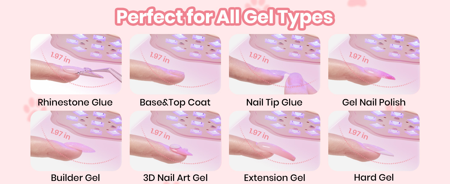 Beetles Gooseneck UV Nail Lamp - Meowgic MilkKitty Mini LED Nail Light