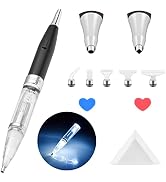 benote Original Diamond Art Pen Lighted Drill Pen 2.0 Metal Sticky Pen Tips, Diamond and Painting...
