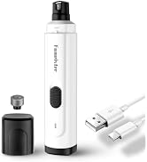 Fumeister Pet Nail Grinder for Dogs - Quiet 2-Speed Type-C Rechargeable Dog Nail Trimmer, Low Noi...