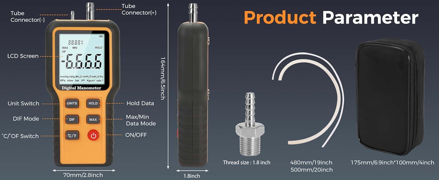 Professional Air Pressure Meter
