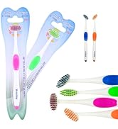 Extra Soft Flossing Toothbrush 360° Rotating Manual Soft Toothbrush for Adults Fun Toothbrush for...