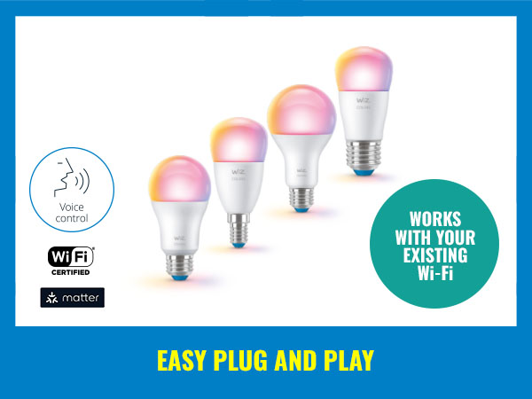 A19, color, smart, LED, bulb, easy setup, voice control, wi-fi, iOS, Android