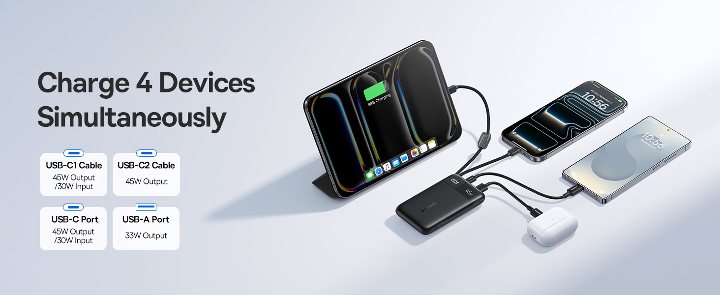 Enerfill fc11 10000mah 45W power bank