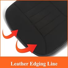 Wrapped in premium leather, our car seat pad offers enhanced durability