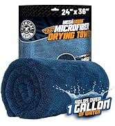Chemical Guys, Megalodon Twisted Loop Microfiber Drying Towel, 24 x 36 in | Twisted-loop microfib...