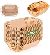 200pcs Loaf Pan Liners, Loaf Pan Liners for Baking 9x5inch, Bread Pan Parchment Liner, Bread Pan ...