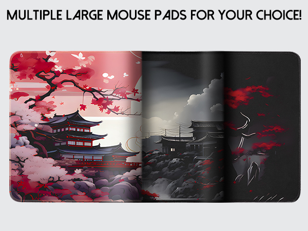 Multiple large mouse pads for your choice!