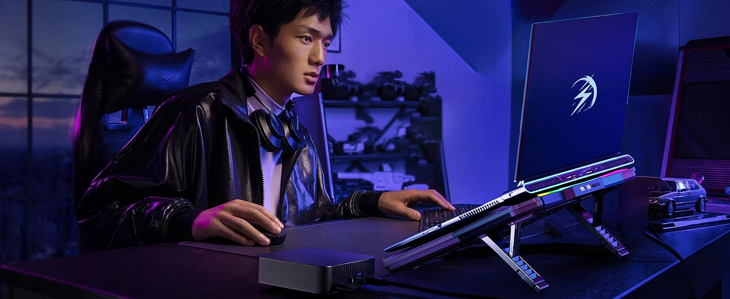 laptop fan cooling pad for lap lapdesk use with phone holder heat dissipation deck rack booster fan