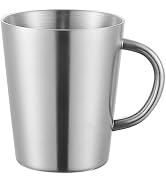 FORTINGO Stainless Steel Drinking Cup 10.1 OZ, Thickened Tumbler for Water, Iced Tea or Coffee, D...