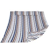 ANOW Outdoor Hammock Pad and Pillow Set, Quilted Hammock Pad Replacement, Blue Stripes