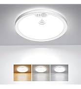 BLNAN Motion Sensor Ceiling Light Wired, 8.7 Inch 3000K 4000K 5000K Selectable LED Flush Mount Li...