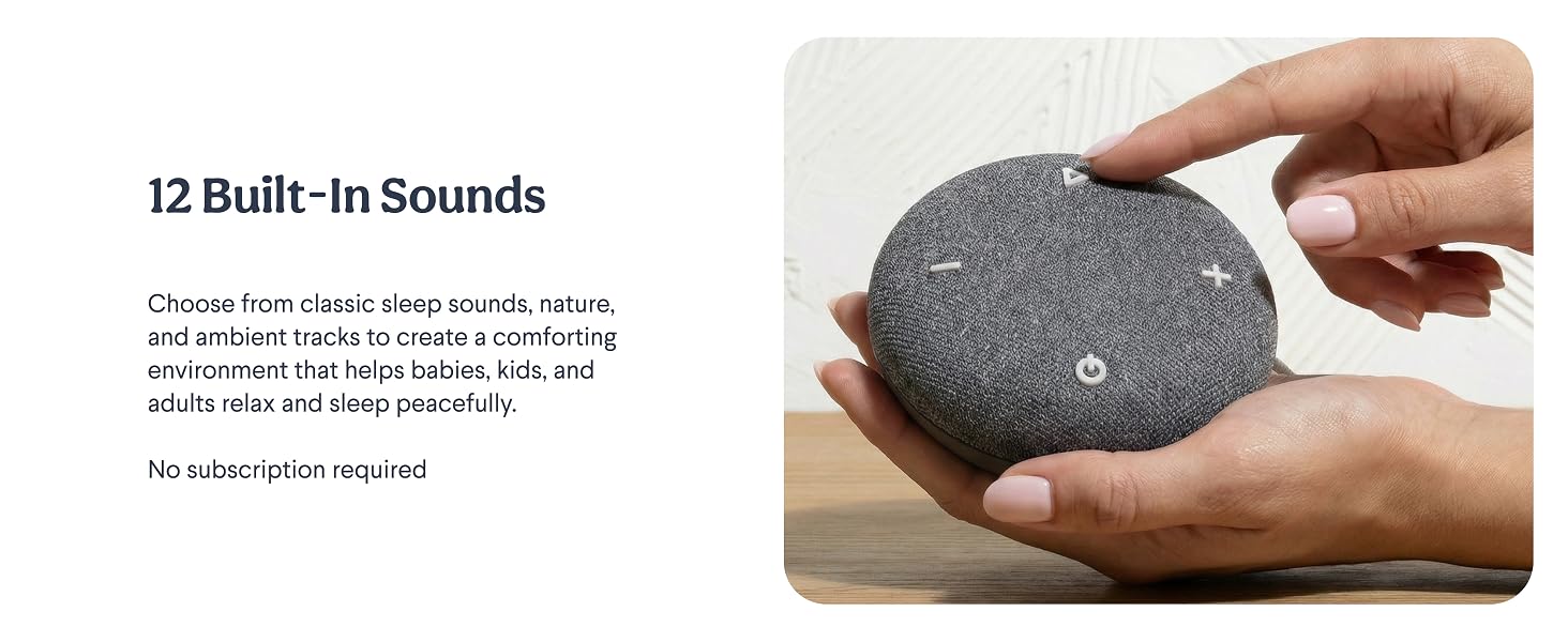 12 Built-In Sounds, no subscriptions required.