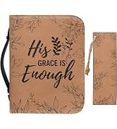 CRASPIRE Bible Cases Fit 10.2 x 7.4 x 1.5In with PU Bookmark Book Cover Books Sleeve Travelbook P...