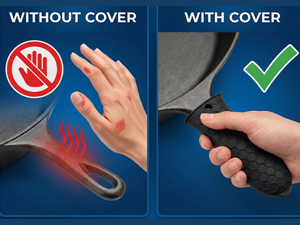 handle,silicone,pot,cast,iron,cover,pan,covers,holder,skillet,hot,sleeve,lodge,heat