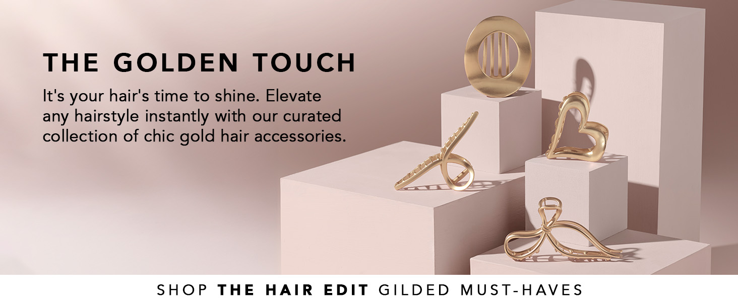 the hair edit gilded bow claw clip