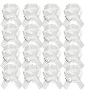 16 Pcs White Pull Bows for Gift Wrapping,6 Inch Pull Bows for Presents,Birthday,Anniversary,Party...