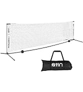 A11N Portable Pickleball Net for Driveway & Backyard, 11ft/14ft/20ft Versatile Net for Junior Ten...