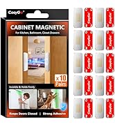 CosyGo 10Sets Extra Strong Magnetic Cabinet Door Catch, No-Drill Invisible Ultra Thin Magnets for...
