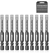 Diamond Drill Bits,NOEAIKE 10-Pack 1/4