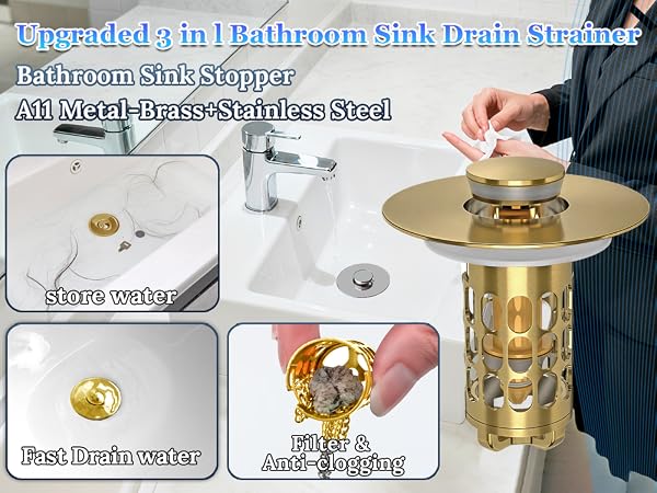 sink stopper,bathroom sink stopper,sink drain hair catcher