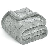 IVAPUPU Ultra Soft Throw Blanket - Checkered Fluffy Blanket for Couch, Flannel Fleece Throw Blank...