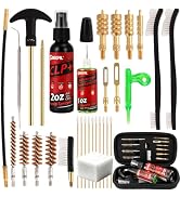 SBGGRL Gun Cleaning Kit for Handgun, Pistol, Rifle .22,.357,.38,9mm,.45 Caliber, Bronze Bore Brus...