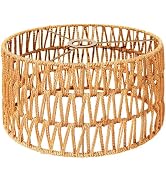 LUCORUSC Hanging Light Boho Lamp Shades Small Lamp Shades for Table Lamps Vintage Rattan Lampshad...