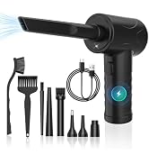 Compressed Air Duster 3 Gear 51000RPM Electric Air Duster Portable Air Blower with LED Light, 600...