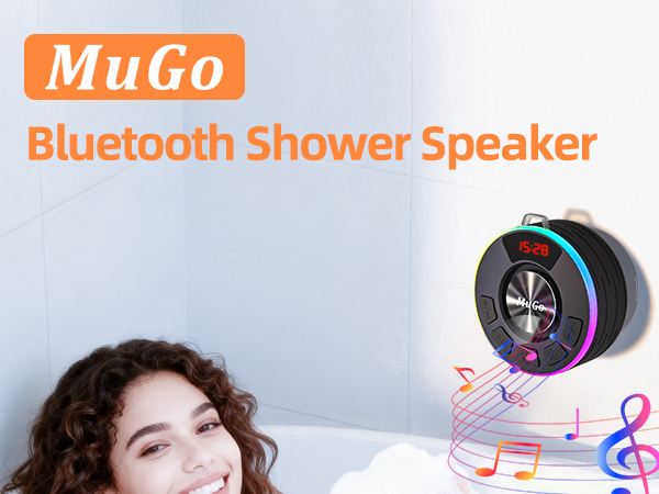 shower speaker bluetooth waterproof
